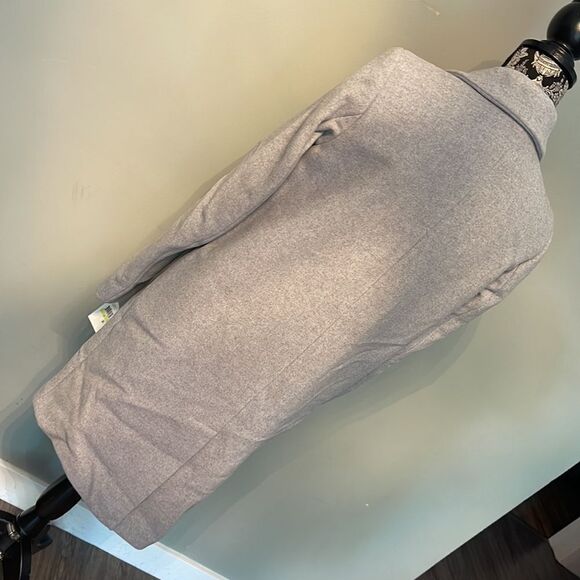 Marc New York Solid Woven Reefer Coat-GREY-4 - Picture 3 of 3